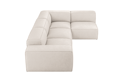 Elo Right Open Sectional in Fresco Milky