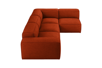 Elo Right Open Sectional in Roni Poppy