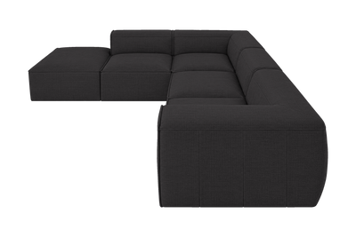 Fred Left Bumper Sectional in Roni Ember