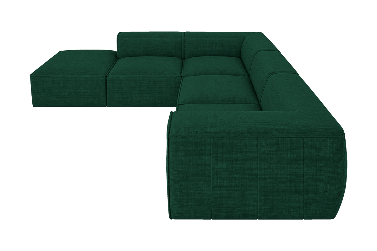 Fred Left Bumper Sectional in Roni Frog