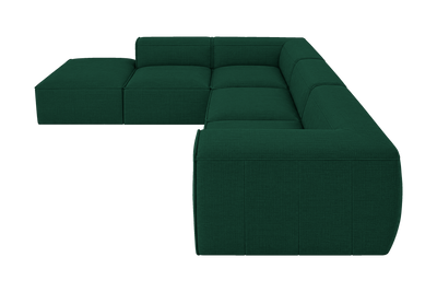 Fred Left Bumper Sectional in Roni Frog