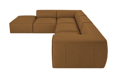 Fred Left Bumper Sectional in Felix Pisco
