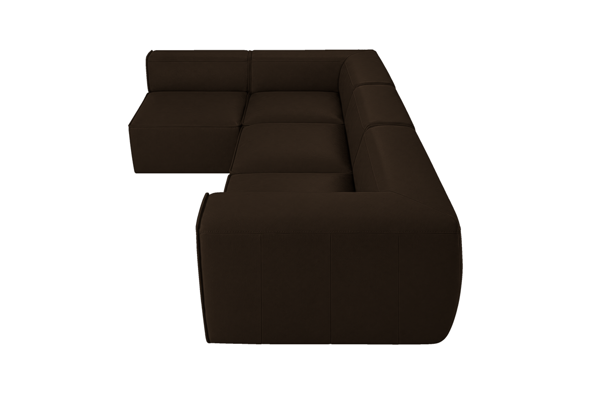 Fred Left Open Sectional in Marfa Charcoal