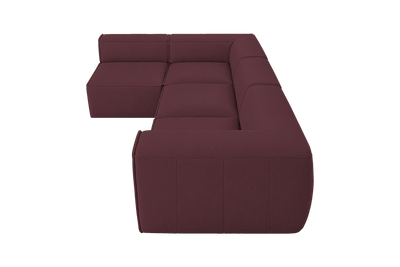 Fred Left Open Sectional in Fresco Figaro