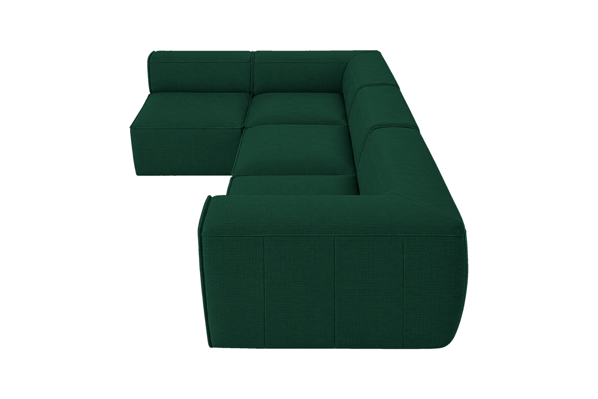 Fred Left Open Sectional in Roni Frog