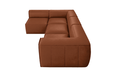 Fred Left Open Sectional in Dante Hazel