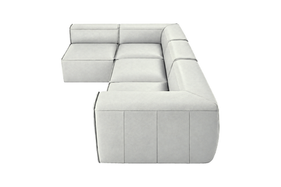 Fred Left Open Sectional in Felix Milky