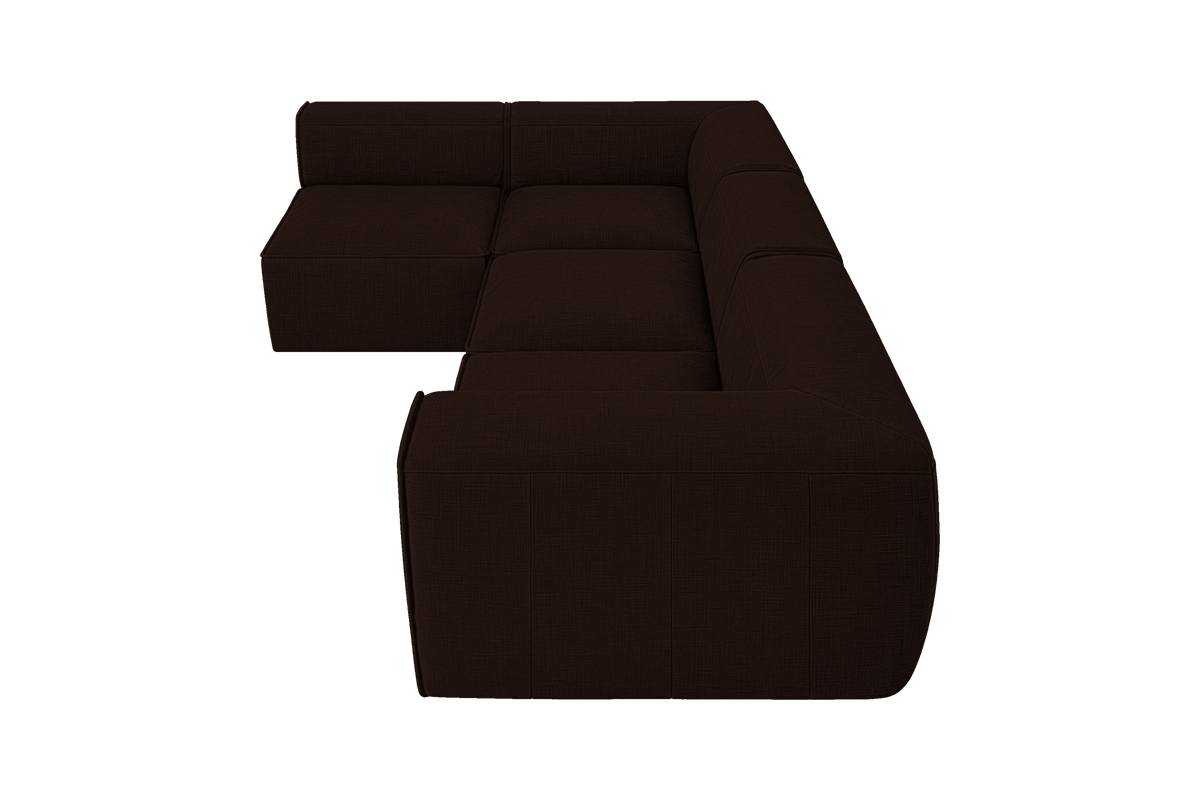 Fred Left Open Sectional in Mosquito Terra