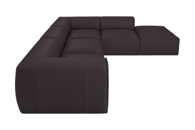 Fred Right Bumper Sectional in Dante Charcoal