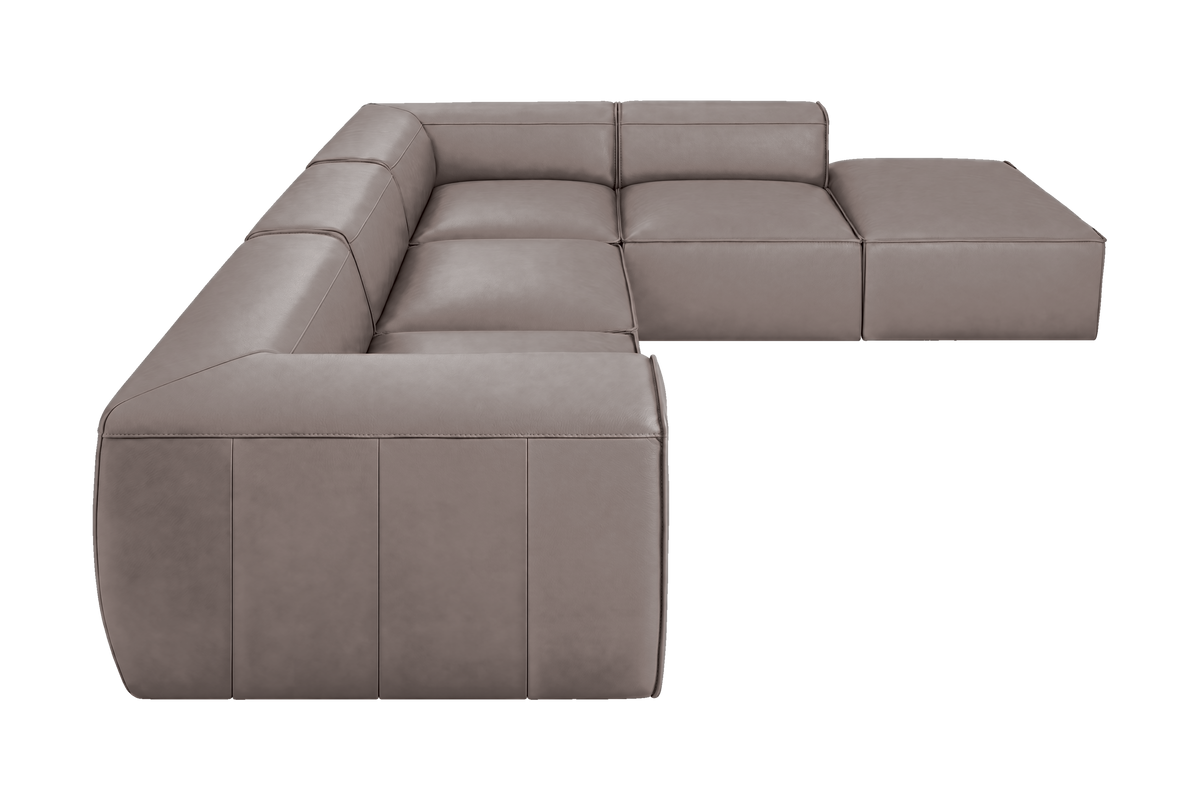 Fred Right Bumper Sectional in Dante Cos