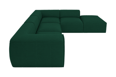 Fred Right Bumper Sectional in Roni Frog