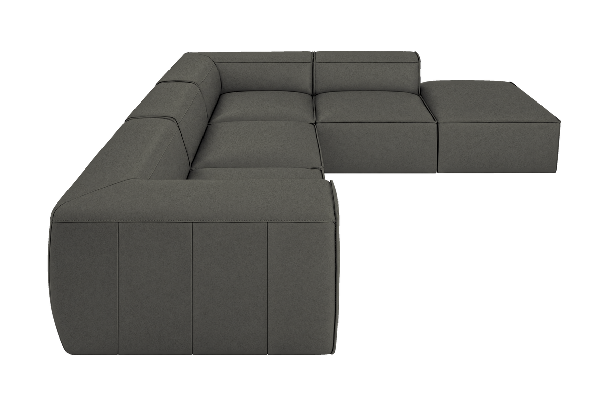 Fred Right Bumper Sectional in Felix Lola