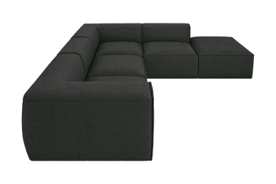Fred Right Bumper Sectional in Mosquito Lola