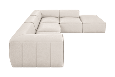 Fred Right Bumper Sectional in Fresco Milky