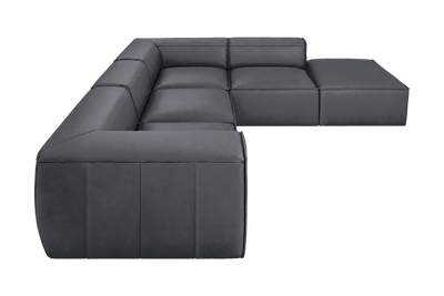 Fred Right Bumper Sectional in Dante Shark