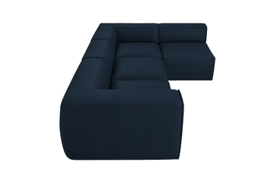 Fred Right Open Sectional in Dante Aqua