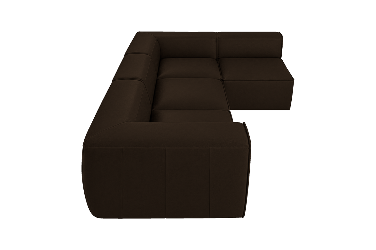 Fred Right Open Sectional in Marfa Charcoal