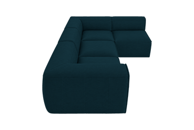 Fred Right Open Sectional in Roni Deep Lake