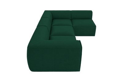 Fred Right Open Sectional in Roni Frog