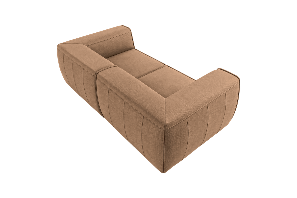 Fred Small Sofa in Roni Biscotti