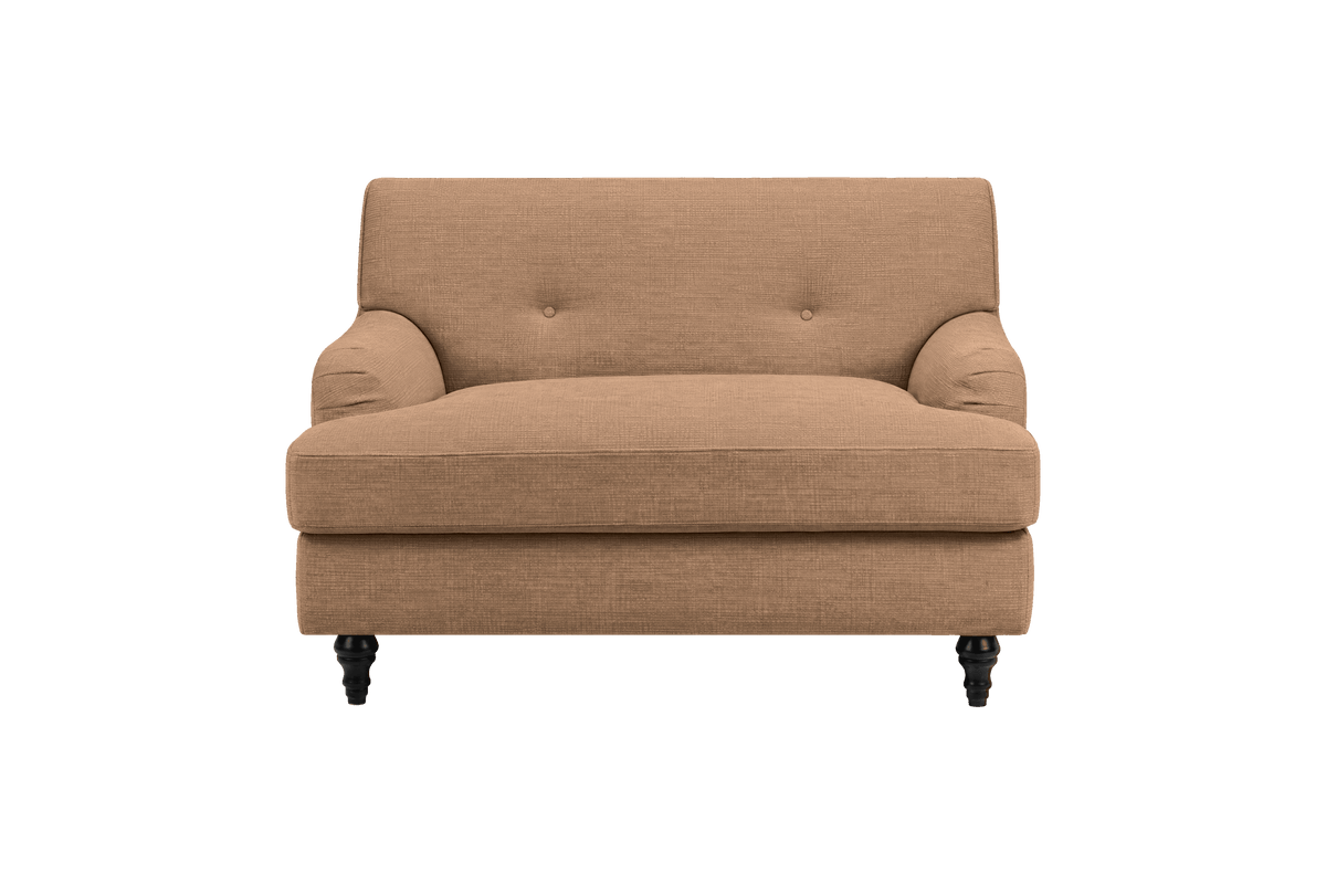 Senia Cuddle Chair in Roni Biscotti