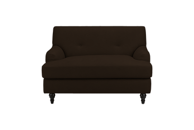 Senia Cuddle Chair in Marfa Charcoal
