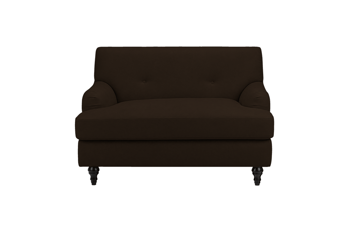 Senia Cuddle Chair in Marfa Charcoal