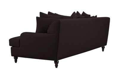 Senia Large Sofa in Dante Ebony