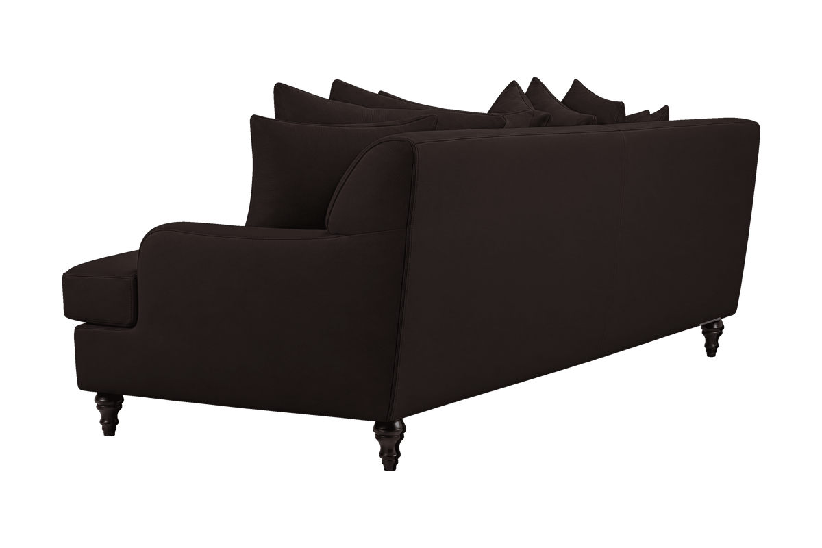 Senia Large Sofa in Dante Ebony