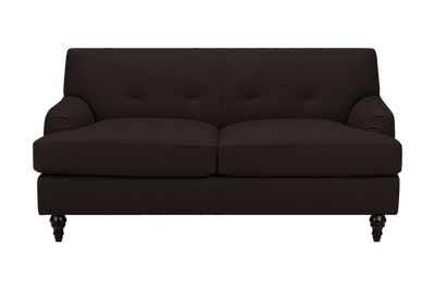 Senia Small Sofa in Dante Ebony