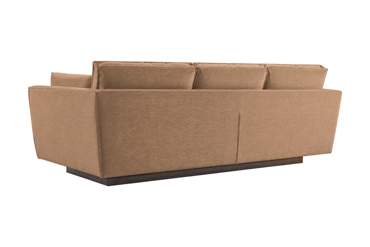 Stanley Large Sofa 3 Cushions in Roni Biscotti