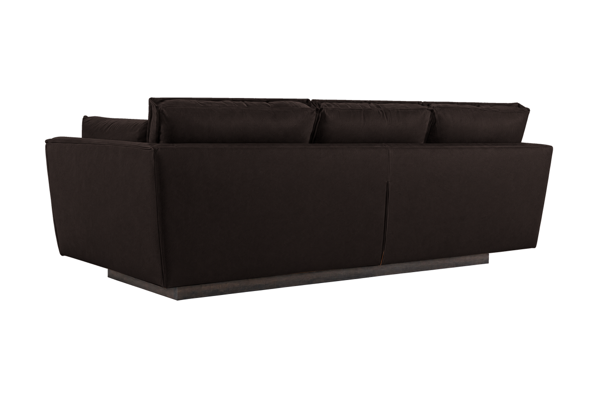Stanley Large Sofa 3 Cushions in Dante Ebony
