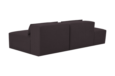 Jasmine Left Chaise Open Sofa in Dante Charcoal