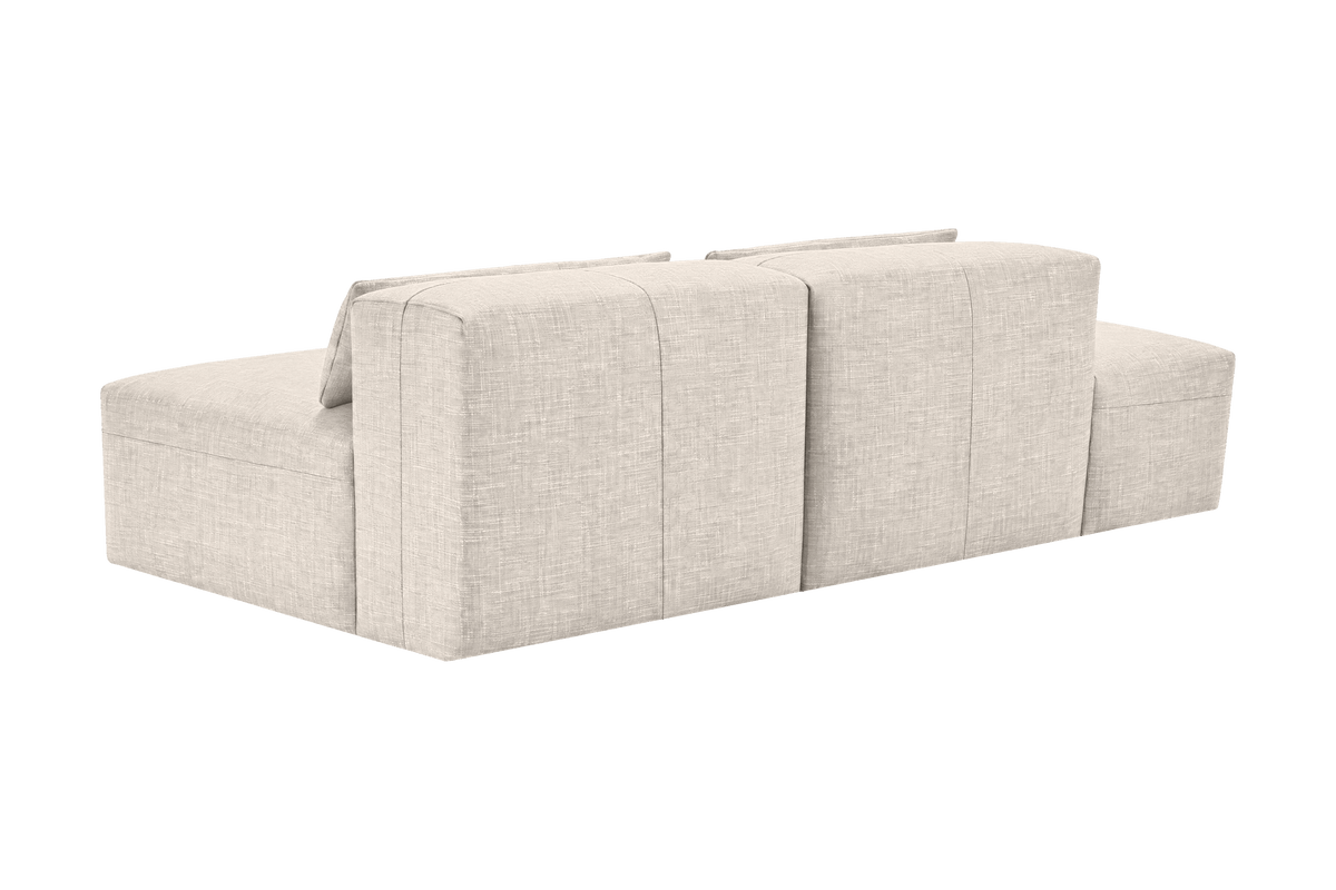 Jasmine Left Chaise Open Sofa in Mosquito Cracker