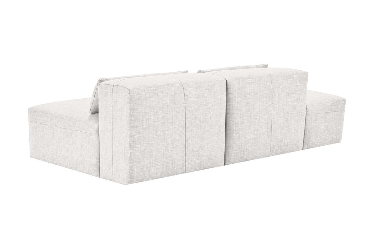 Jasmine Left Chaise Open Sofa in Mosquito Foam