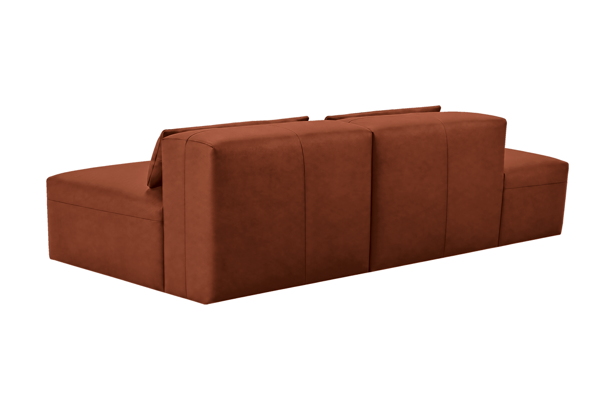 Jasmine Left Chaise Open Sofa in Momo Grower
