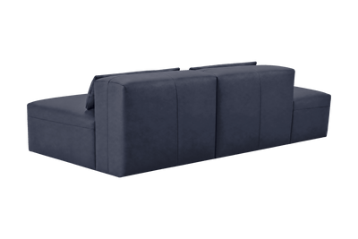 Jasmine Left Chaise Open Sofa in Momo Midnight