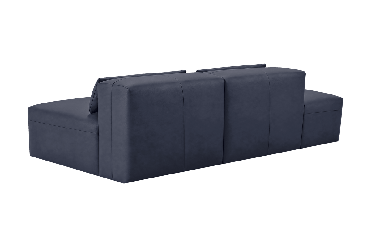 Jasmine Left Chaise Open Sofa in Momo Midnight