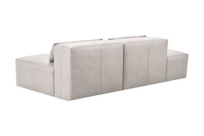 Jasmine Left Chaise Open Sofa in Momo Milky