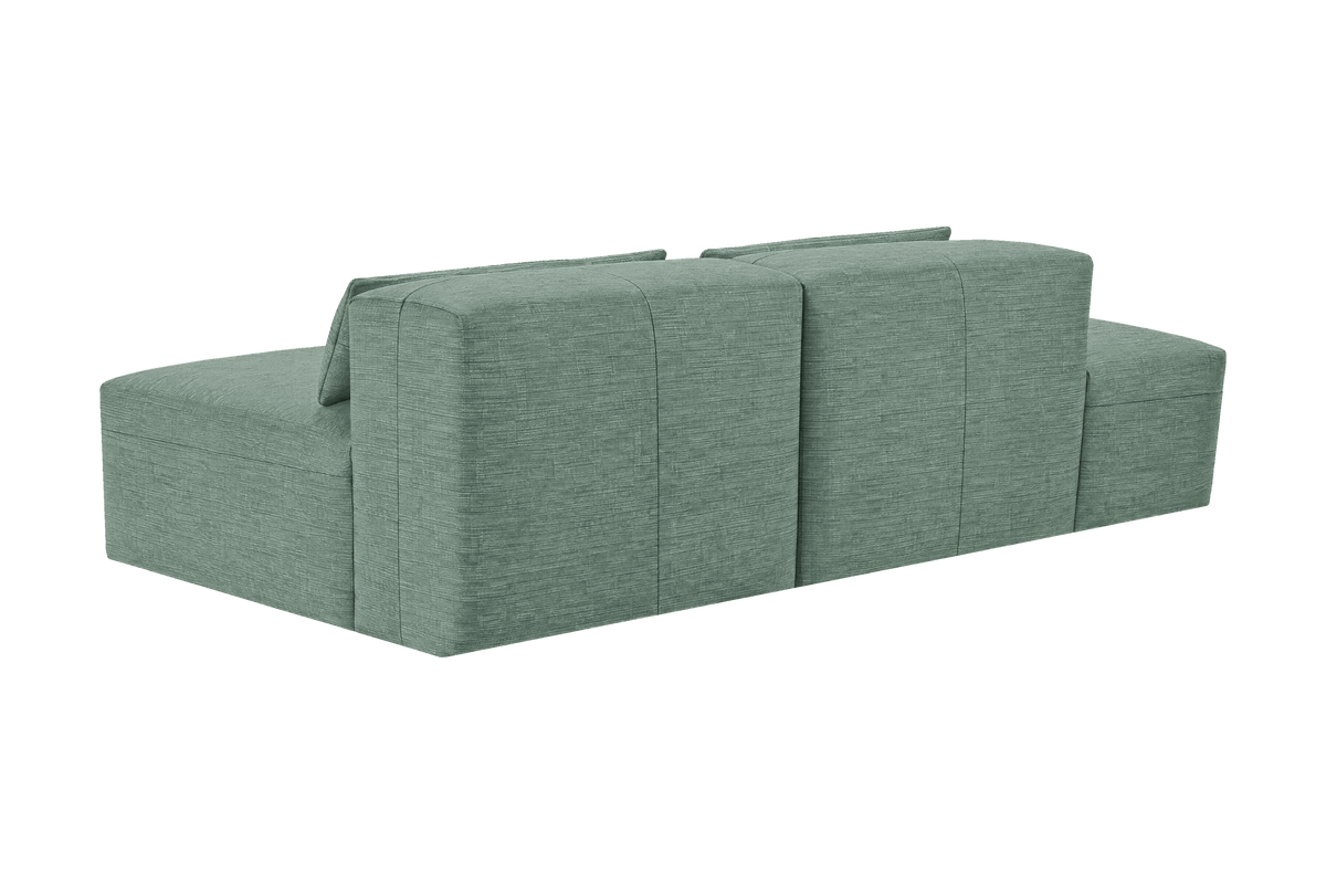 Jasmine Left Chaise Open Sofa in Roni Nane
