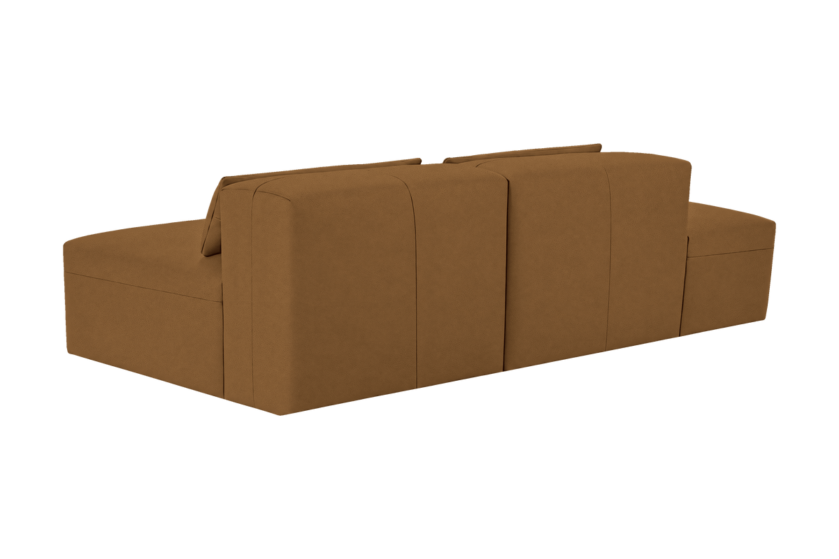 Jasmine Left Chaise Open Sofa in Felix Pisco