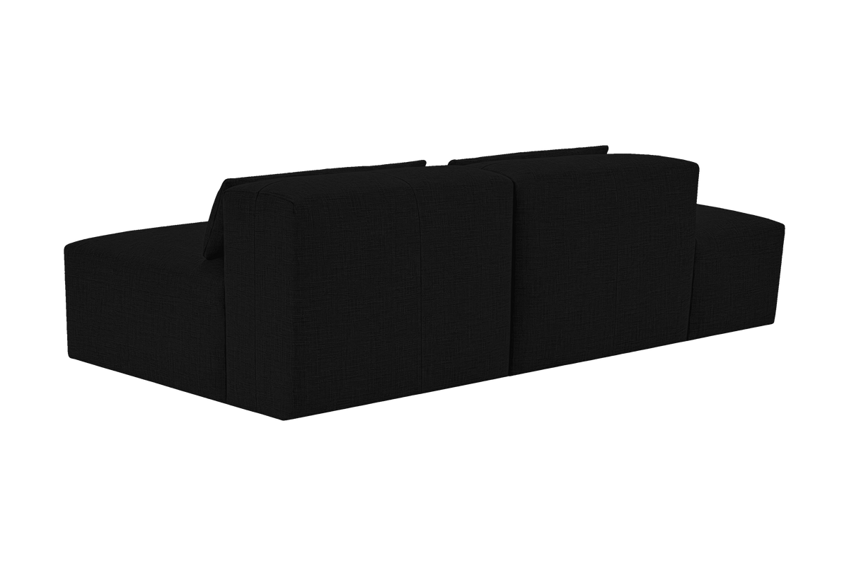 Jasmine Left Chaise Open Sofa in Mosquito Yves