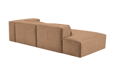 Jasmine Left Chaise Sofa in Roni Biscotti