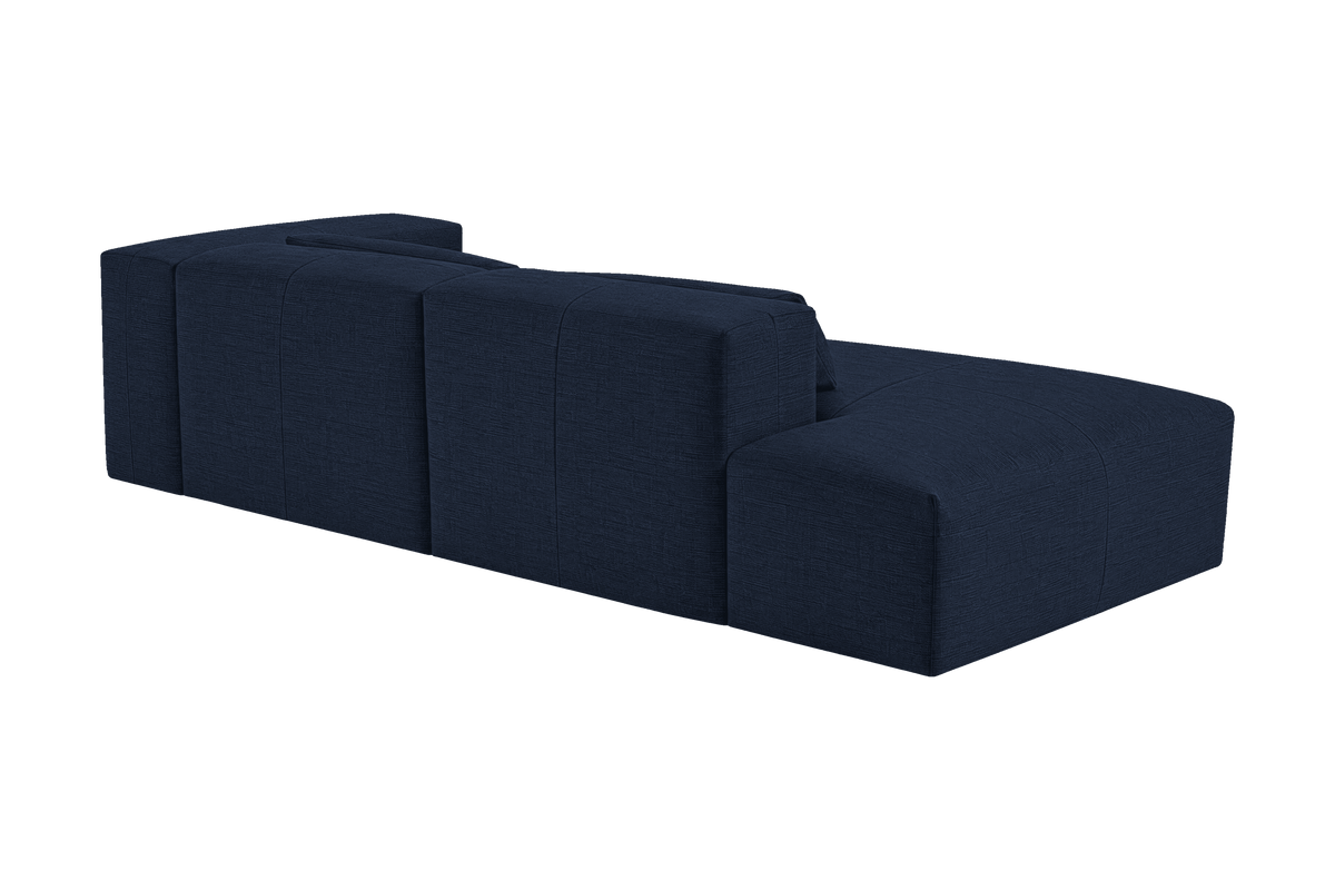 Jasmine Left Chaise Sofa in Roni Ember Blue