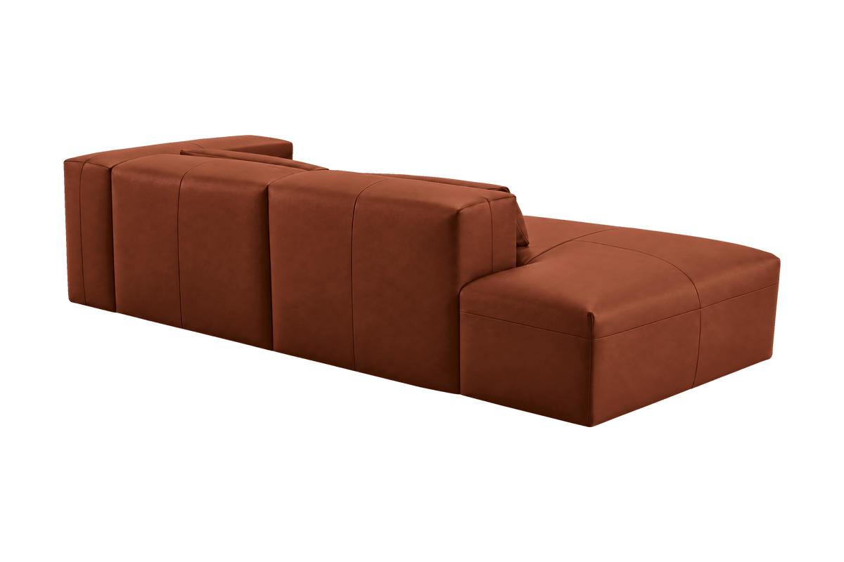Jasmine Left Chaise Sofa in Momo Grower