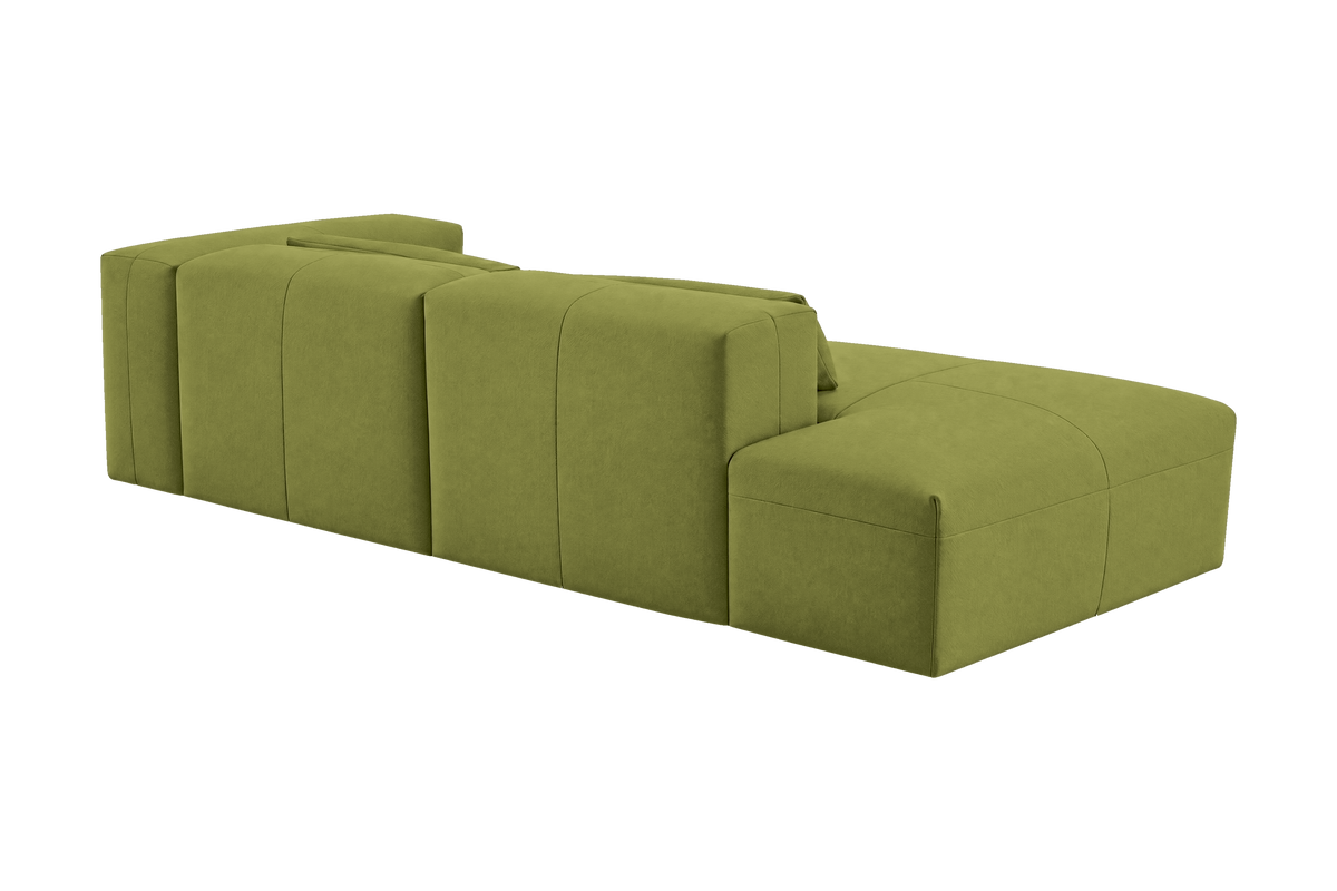 Jasmine Left Chaise Sofa in Fresco Key Lime