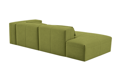 Jasmine Left Chaise Sofa in Fresco Key Lime