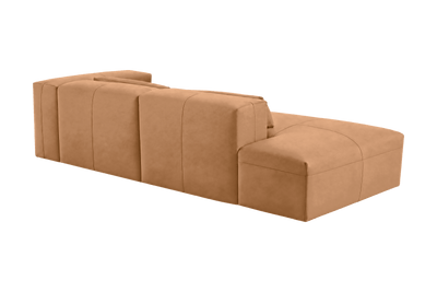 Jasmine Left Chaise Sofa in Dante Les Yeux