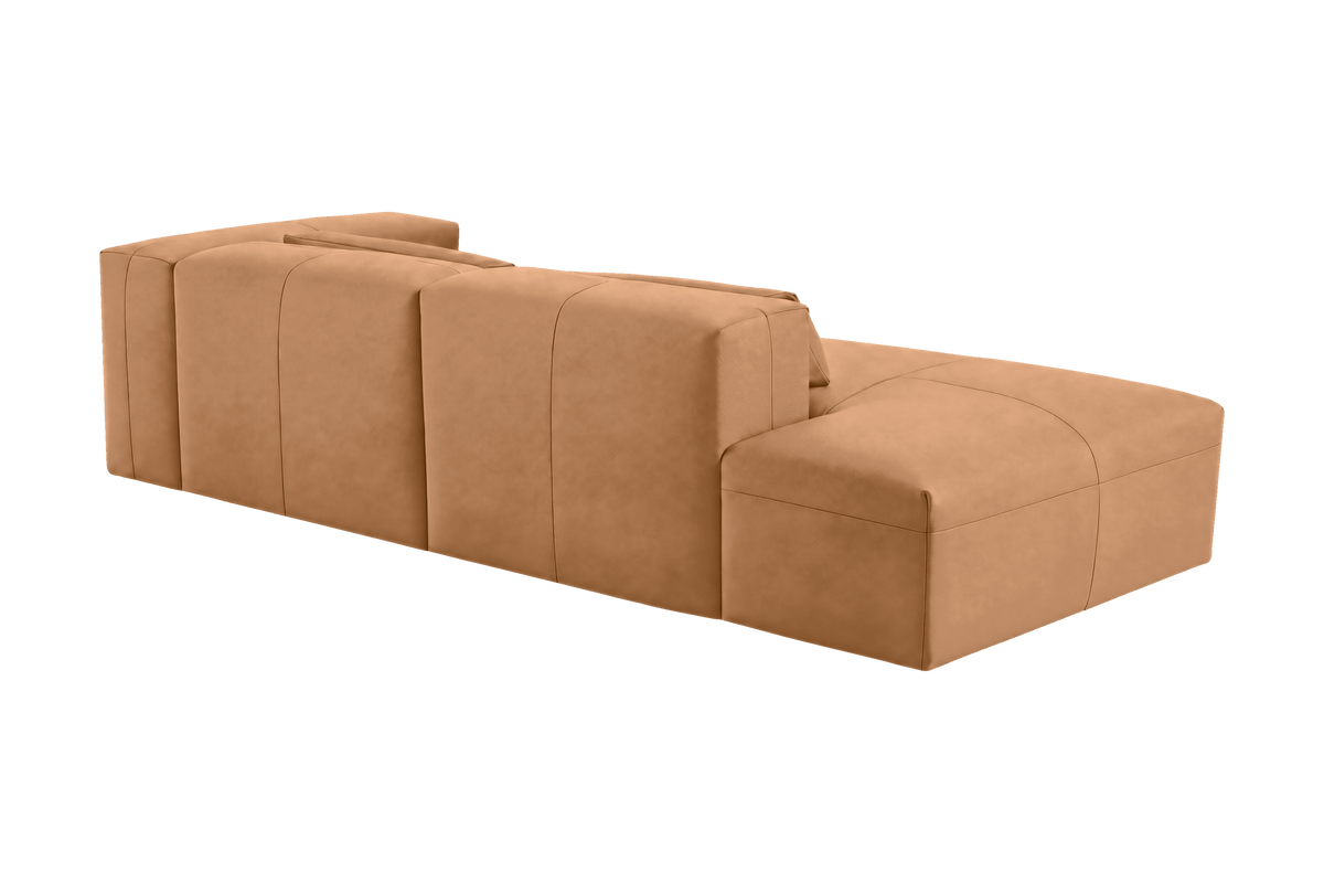 Jasmine Left Chaise Sofa in Dante Les Yeux