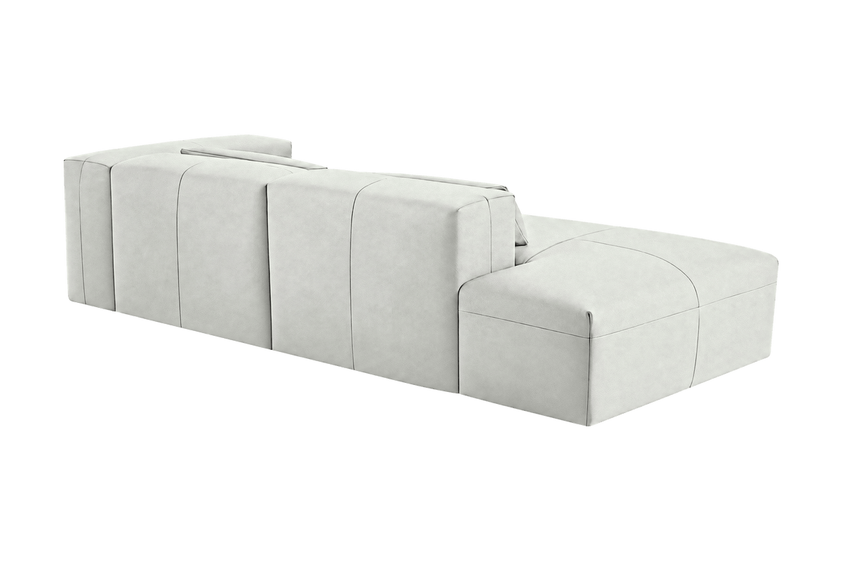 Jasmine Left Chaise Sofa in Felix Milky